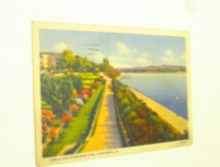 1937 View Along Riverfront Park,Harrisburg,Pa