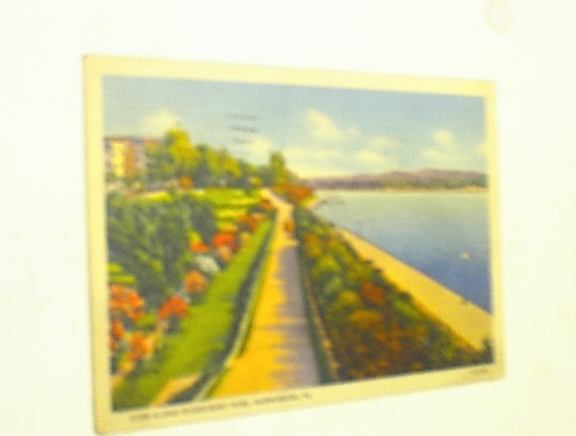 1937 View Along Riverfront Park,Harrisburg,Pa