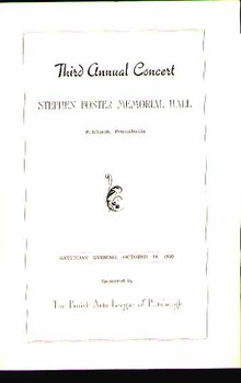 Polish Arts League 3rd Annual Concert 1950
