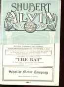 The Bat program Shubert Alvin 11/7/1920 Pgh
