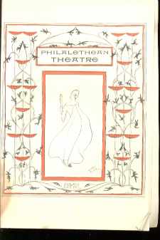 1901 Art Deco Philalethean Theatre Program VG