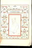1901 Art Deco Philalethean Theatre Program VG