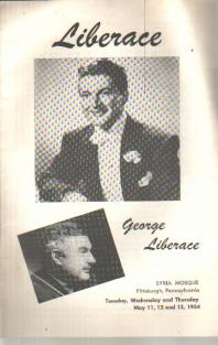 Liberace & Bro George May 1954 Syria Mosque
