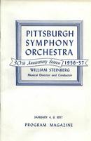 Program, PGH Symphony Orchestra, 1/4,5/57