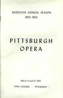 Program, Pittsburgh Opera, 3/8,10/56