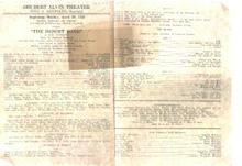 The Desert Song live production program 1929