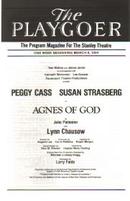 Susan Strasberg in Agnes of God 3/1984