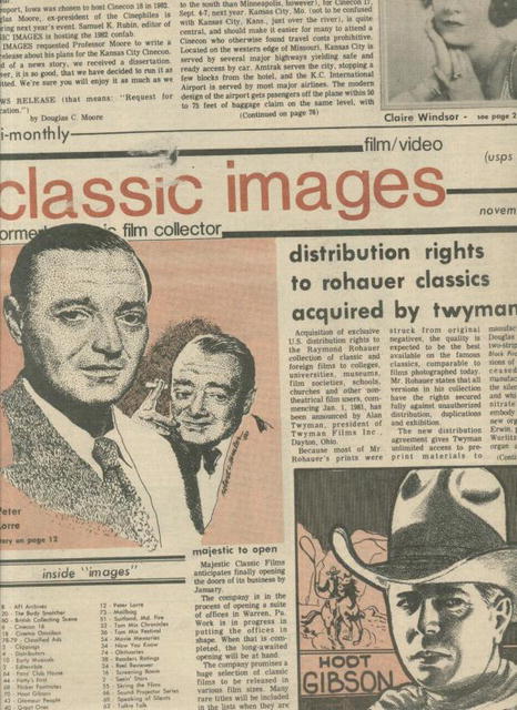 Classic Images-Vintage Film Cinema #72, 11/80