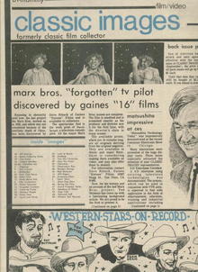 Classic Images-Vintage Film Cinema #76, 7/81