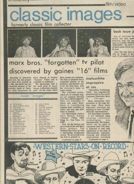 Classic Images-Vintage Film Cinema #76, 7/81
