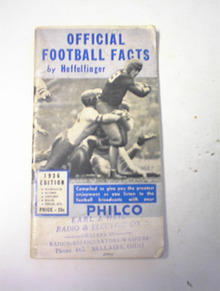 1936 Offical Football Facts by Heffelfinger