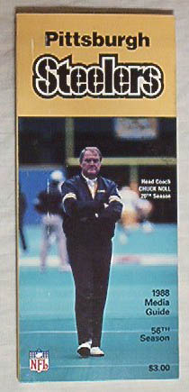 PITTSBURGH STEELERS 88 Media Guide/CHUCK NOLL