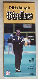 PITTSBURGH STEELERS 88 Media Guide/CHUCK NOLL