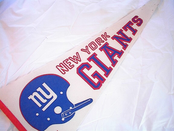 GREAT 1960's NEW YORK GIANTS FLAG L@@K
