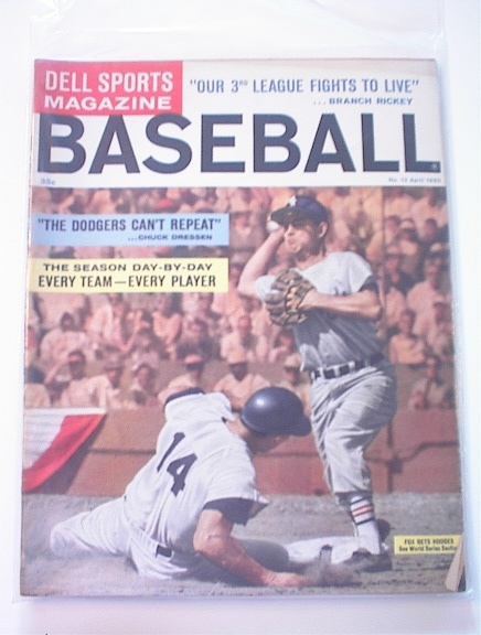 Dell Sports Baseball Magazine,April.1960