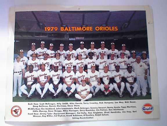 1979 COLOR PHOTO of The Baltimore Orioles