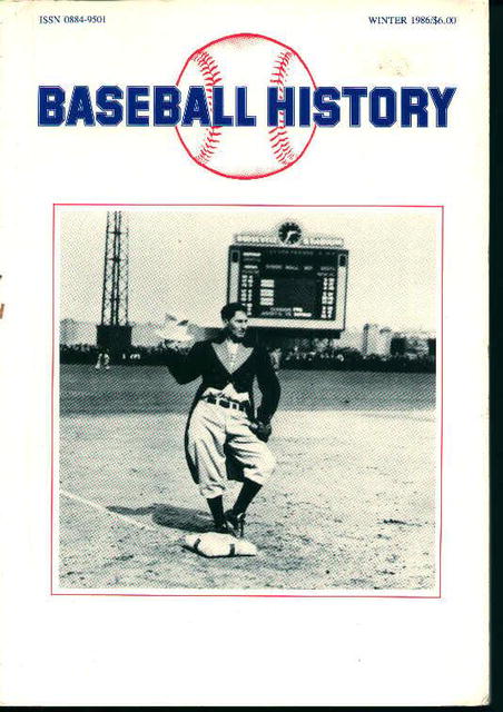 Baseball History Winter 1986