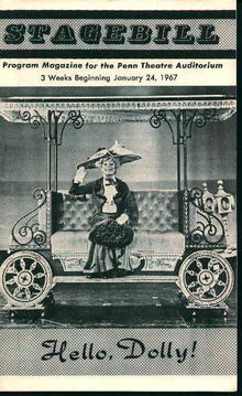 Stagebill-Hello Dolly with Carol Channing!