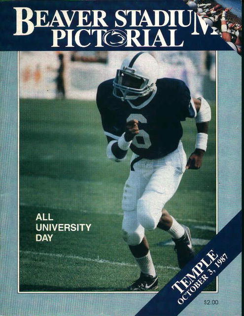 Penn State vs Temple October 3,1987!