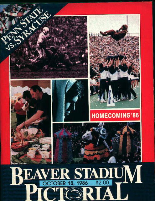 Penn State Vs. Syracuse from October 18,1986!