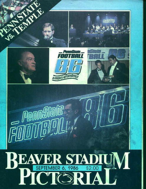 Penn State Vs Temple Sept 6, 1986!
