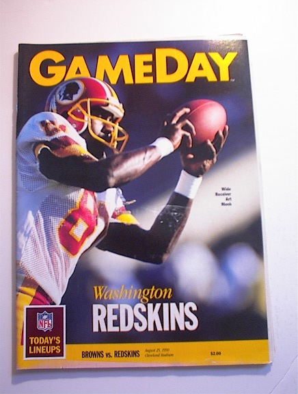 GAMEDAY Browns vs Redskins Aug 25,1990