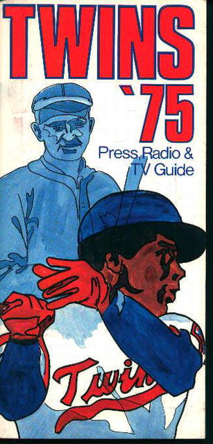 Minnesota Twins 1975 Media Guide! Schedule!