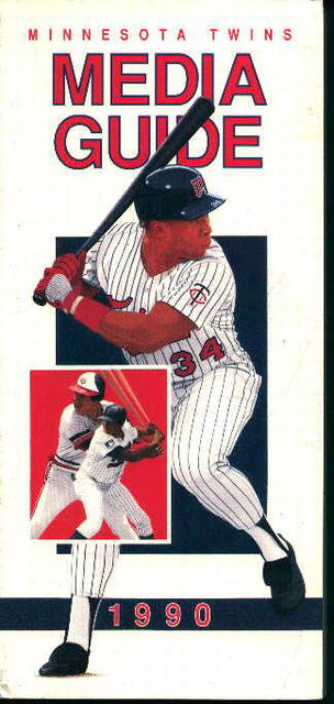 Minnesota Twins 1990 Media Guide! Schedule!