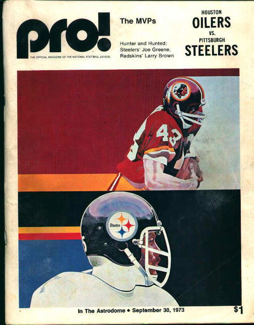 Program-Oilers vs Steelers 9/30/73 Game!