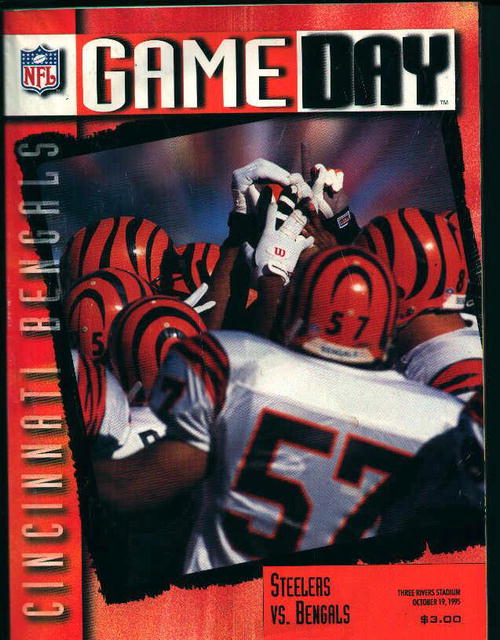 Game Day-Steelers Vs Bengals Program 10/19/95