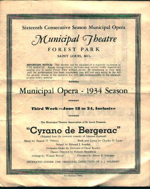 Municipal Theatre Forest Park-CyranoDeBergera