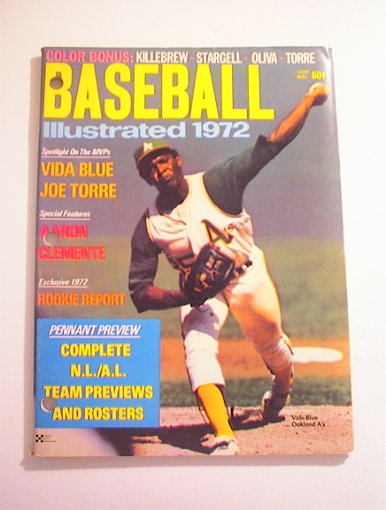 Baseball Illustrated 1972,Roberto Clemente!!