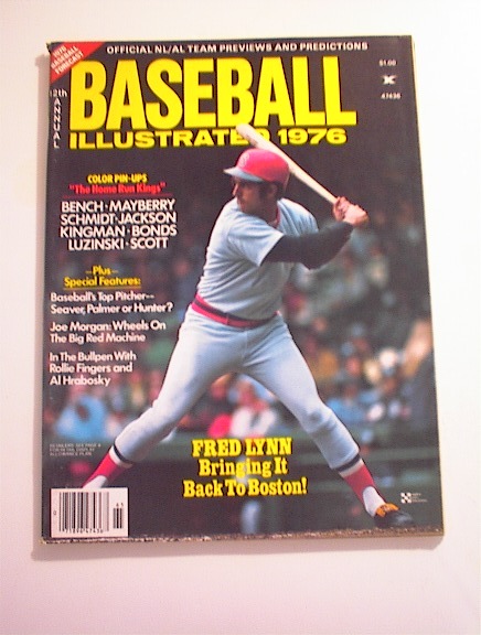 Baseball Illustrated,1976,Fred Lynn cover