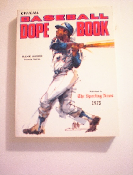 1973 Baseball Dope Book,HANK AARON cover
