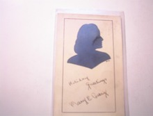 1943 Silhouette of A Woman Post Card