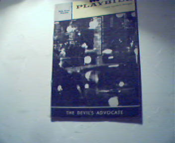 Playbill-3/20/61- Devils Advocate, A.Cantor