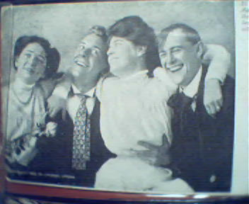 Couples Laughing on Photo Card 1905