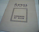 Playbill-Darkness at Noon with Kim Hunter