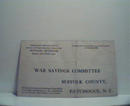 War Savings Committe Pledge Postcard!