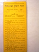 1948 Pittsburgh Umpire Assn. Members List