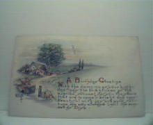 A Birthday Greeting with Poem! Color! c1900
