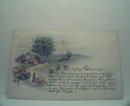 A Birthday Greeting with Poem! Color! c1900