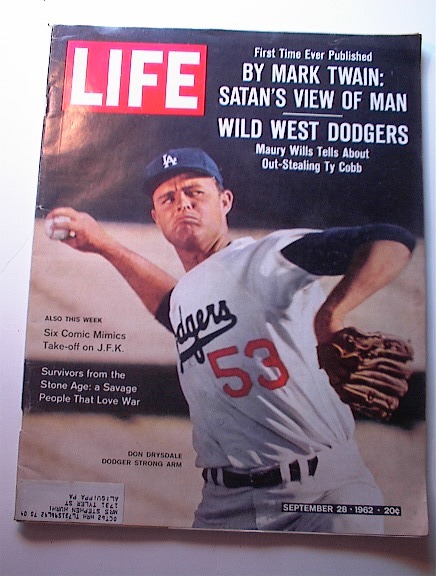 LIFE Magazine,9/28/1962,DON DRYSDALE ON COVER