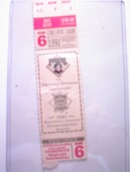 1991 Pirates vs. Western Division ChampTicket