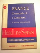 FRANCE Crossroads of a Continent by H.H.Mille
