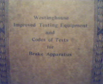 Westinghouse Testing Equipment&Codes 5039
