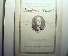 Program from Play Building a Nation done by W High Sch