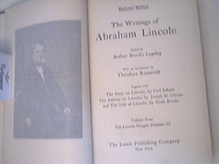 The Writtings of Abraham Lincoln Vol.4