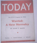 TODAY National Weekly,WANTED:A New NORMALCY