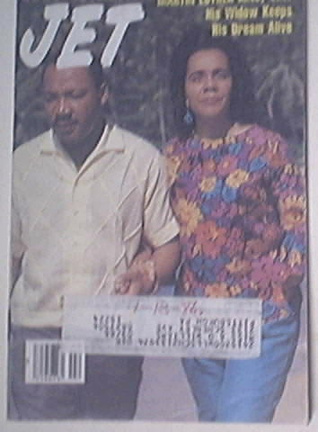 JET 1/20/1986 Martin Luther King Jr andWife Cover